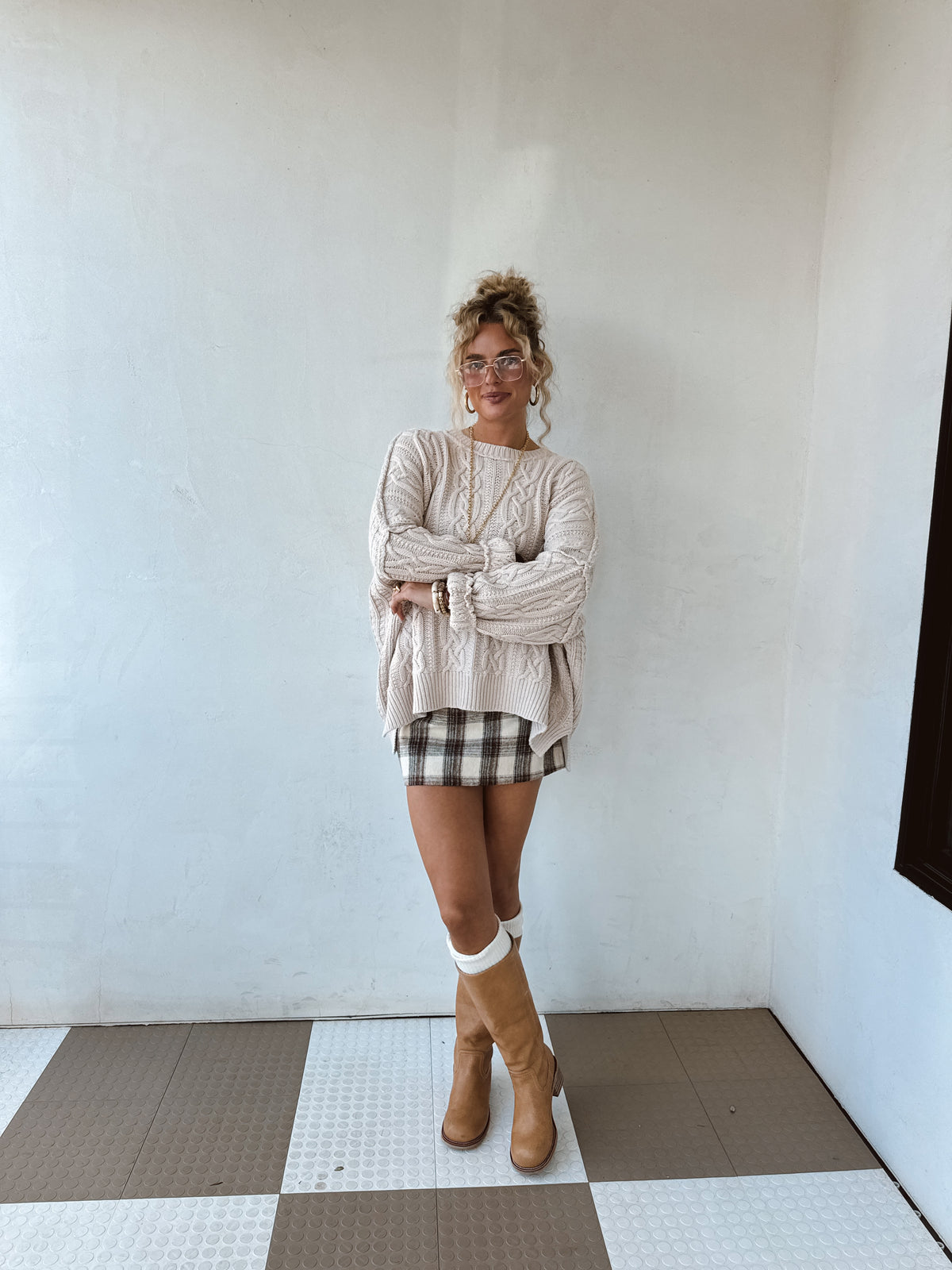 Ember Plaid Skirt