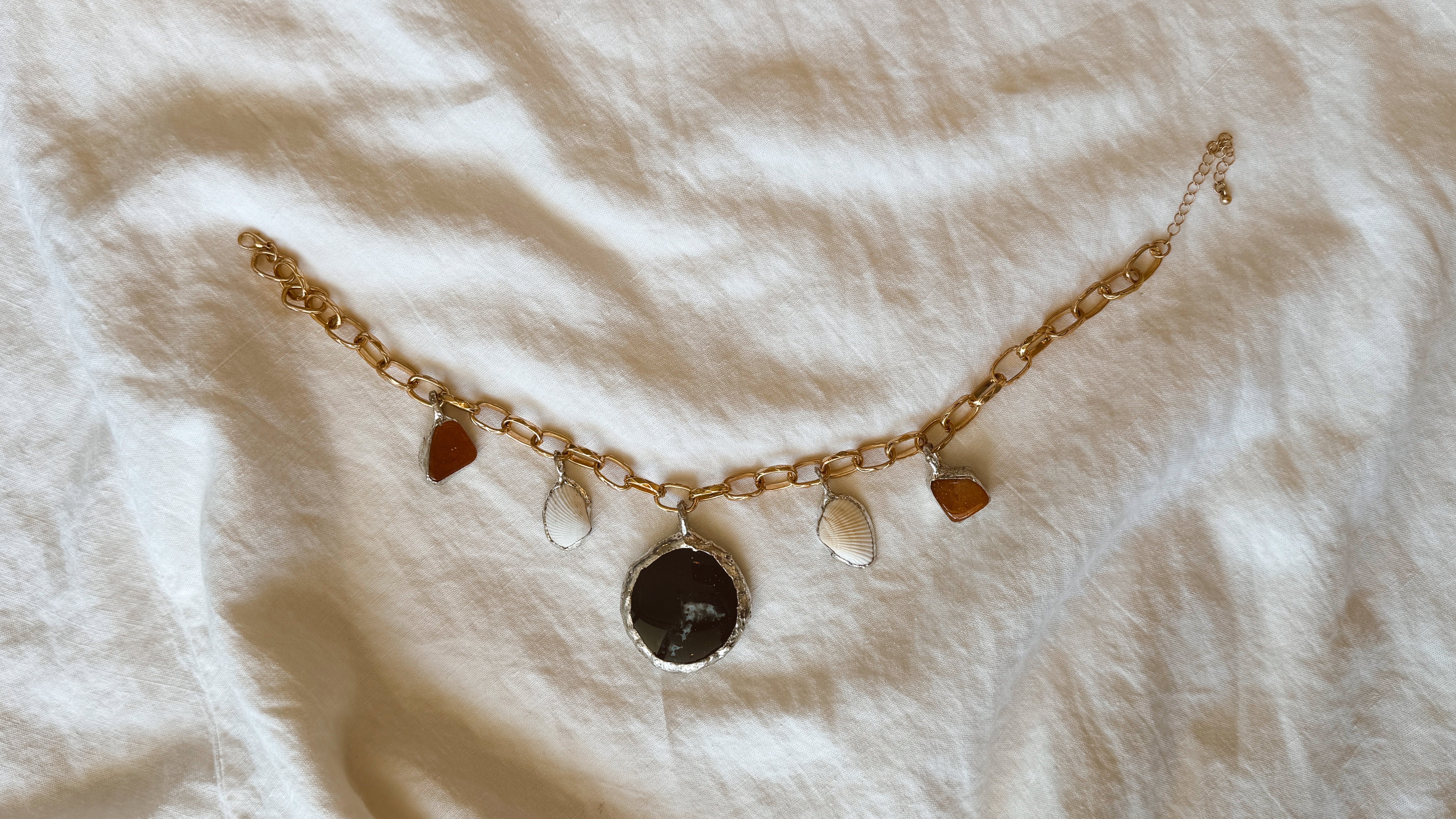 Canyons + Sea Charm Necklace