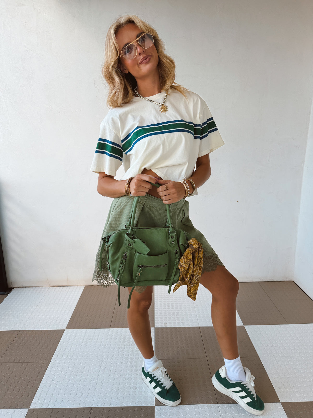 Olive Grove Lace Shorts