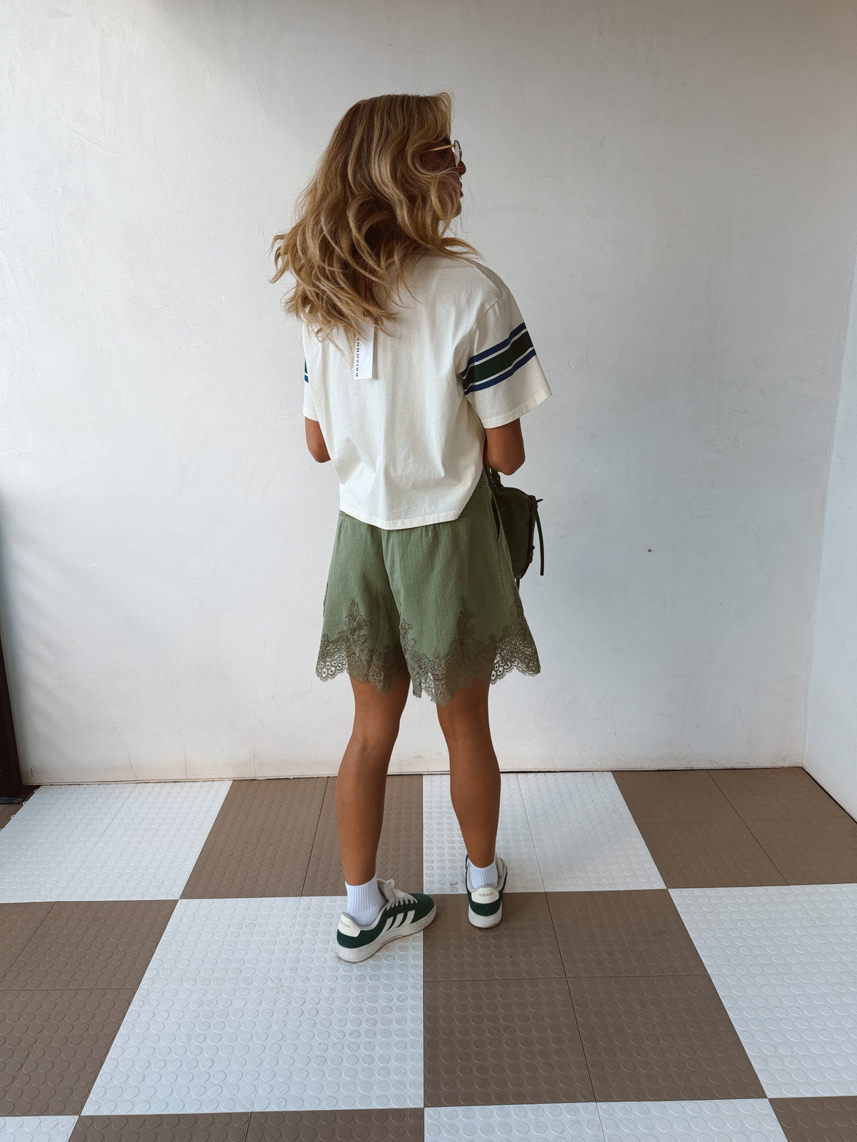 Olive Grove Lace Shorts